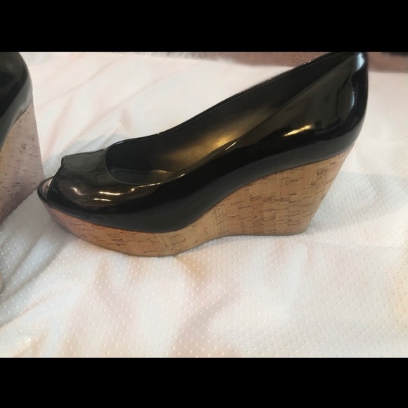 Stuart Weitzman Black Patent Leather  Corkscrew - Picture 4 of 8